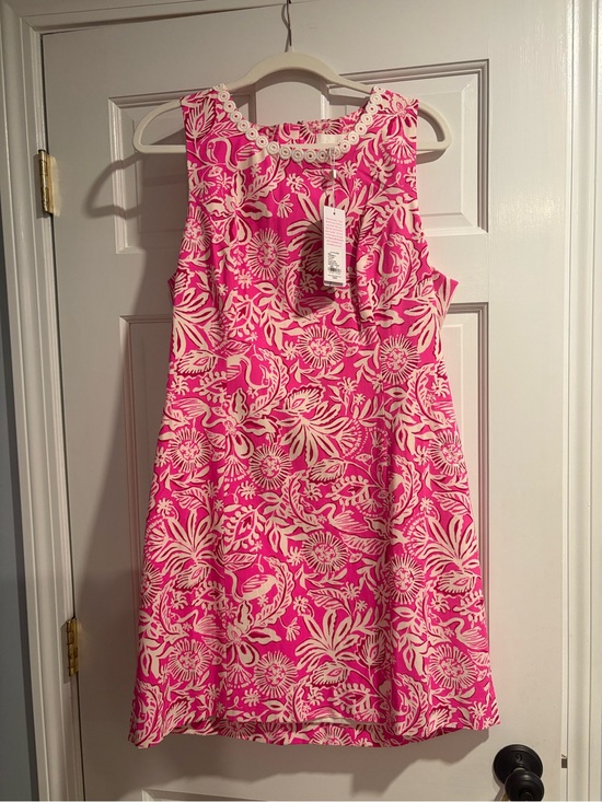 Lilly Pulitzer Dresses & Skirts - Lilly Pulitzer Pink and Cream Floral Sleeveless Shift Dress NEW with tags!